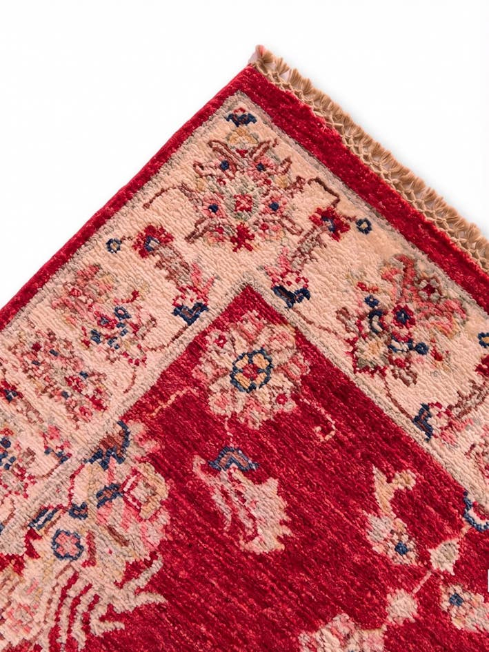 Detail image of 2' 8 x 8' 6 Hand Knotted Peshawar Ziegler Runner Rug