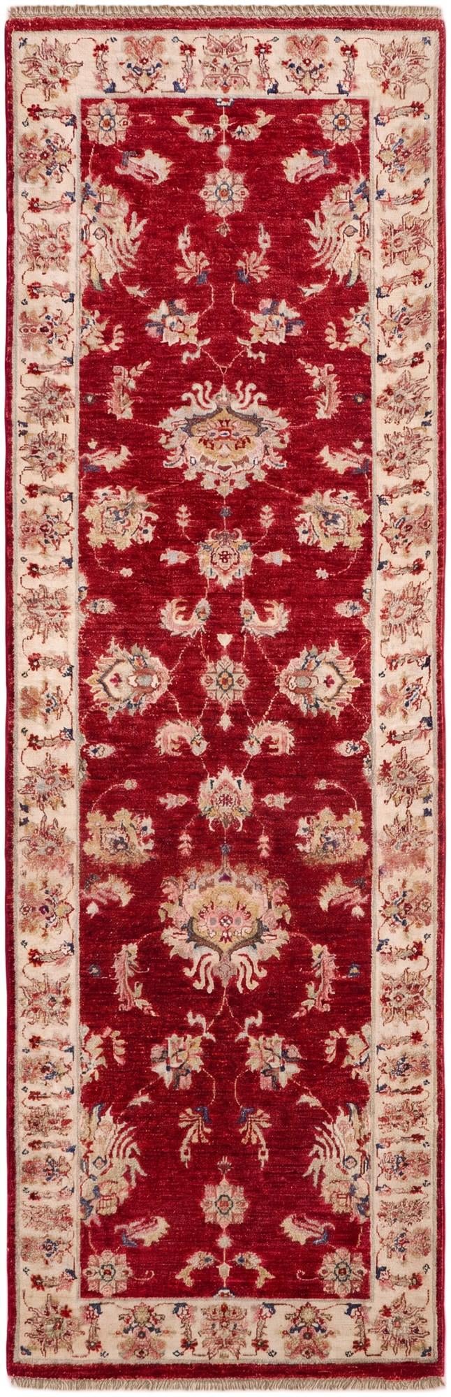 2' 8 x 8' 6 Hand Knotted Peshawar Ziegler Runner Rug