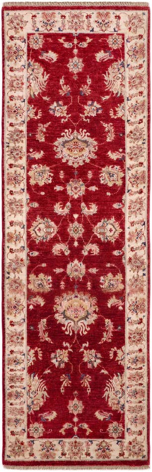 Detail image of 2' 8 x 8' 6 Hand Knotted Peshawar Ziegler Runner Rug