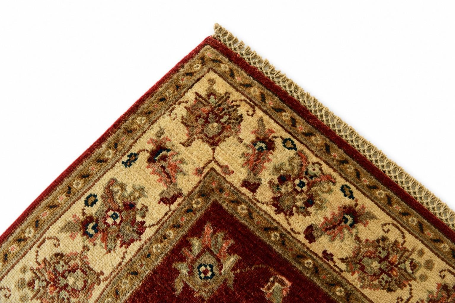 2' 8 x 9' 10 Hand Knotted Peshawar Ziegler Runner Rug