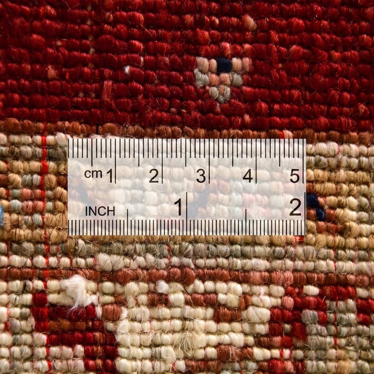 Detail image of 2' 8 x 9' 10 Hand Knotted Peshawar Ziegler Runner Rug