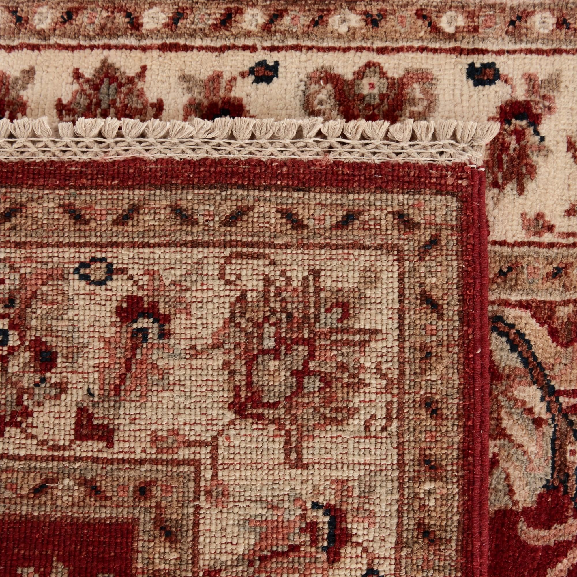 80cm x 300cm Hand Knotted Peshawar Ziegler Runner Rug