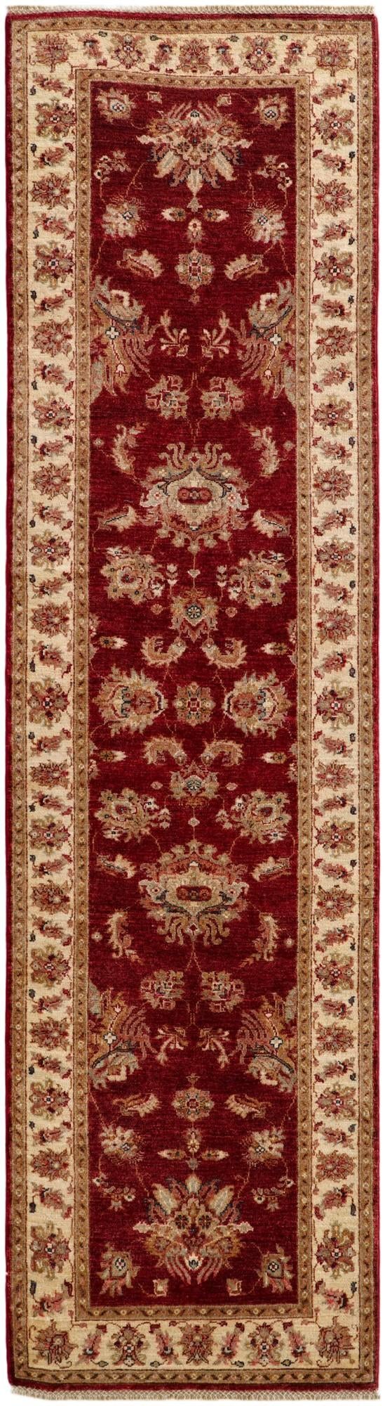 2' 8 x 9' 10 Hand Knotted Peshawar Ziegler Runner Rug