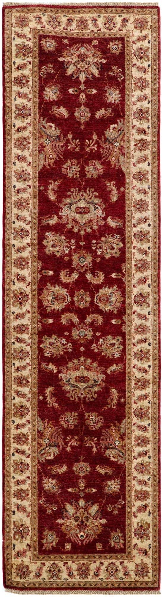 2' 8 x 9' 10 Hand Knotted Peshawar Ziegler Runner Rug