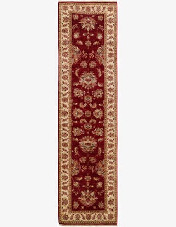 2' 8 x 9' 10 Hand Knotted Peshawar Ziegler Runner Rug