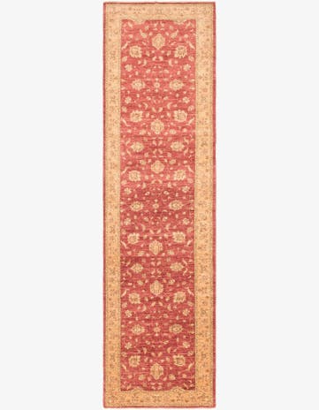4' 10 x 19' 3 Hand Knotted Peshawar Ziegler Runner Rug