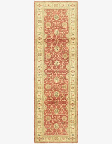 2' 8 x 9' 2 Hand Knotted Peshawar Ziegler Runner Rug