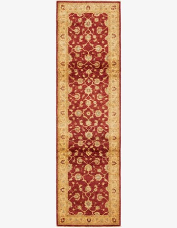 2' 7 x 9' 7 Hand Knotted Peshawar Ziegler Runner Rug