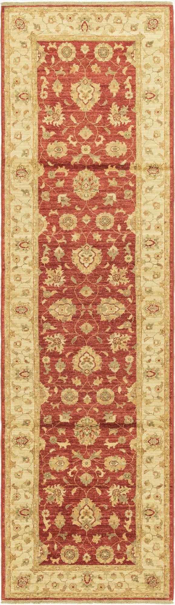 2' 8 x 9' 8  Hand Knotted Peshawar Ziegler Runner Rug