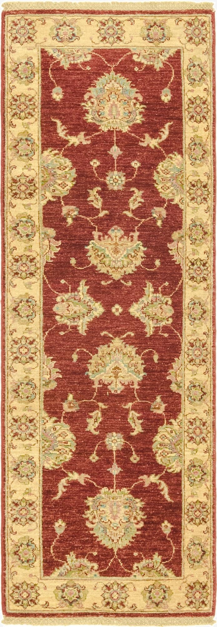 2' x 6'  Hand Knotted Peshawar Ziegler Runner Rug