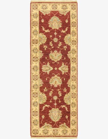 2' x 6' Hand Knotted Peshawar Ziegler Runner Rug