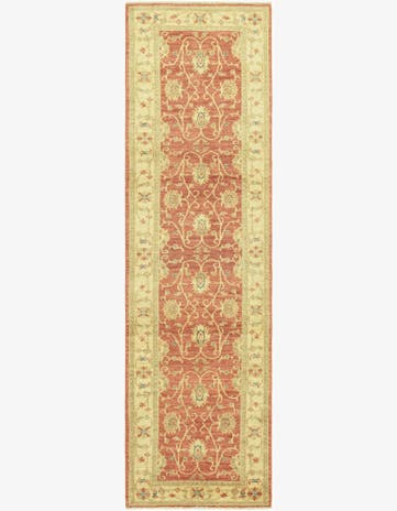 2' 8 x 9' 10 Hand Knotted Peshawar Ziegler Runner Rug