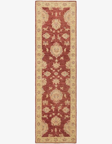 2' 8 x 9' 10 Hand Knotted Peshawar Ziegler Runner Rug