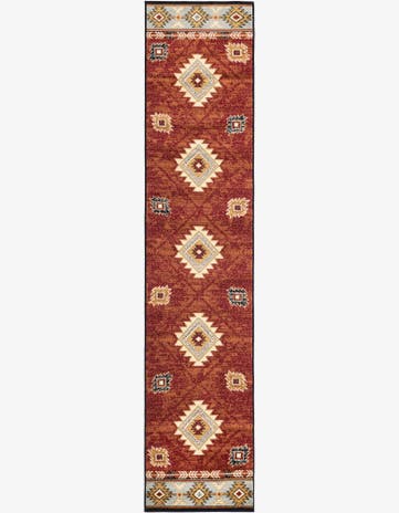 Red Pioneer Runner Rug