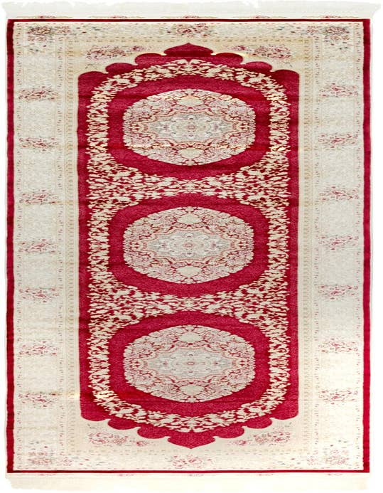 Detail image of 2' 7 x 9' 10 Qom Bamboo Silk Runner Rug