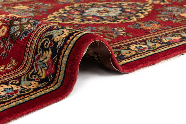 Detail image of 2' 9 x 6' 9 Hand Knotted Qom Persian Runner Rug