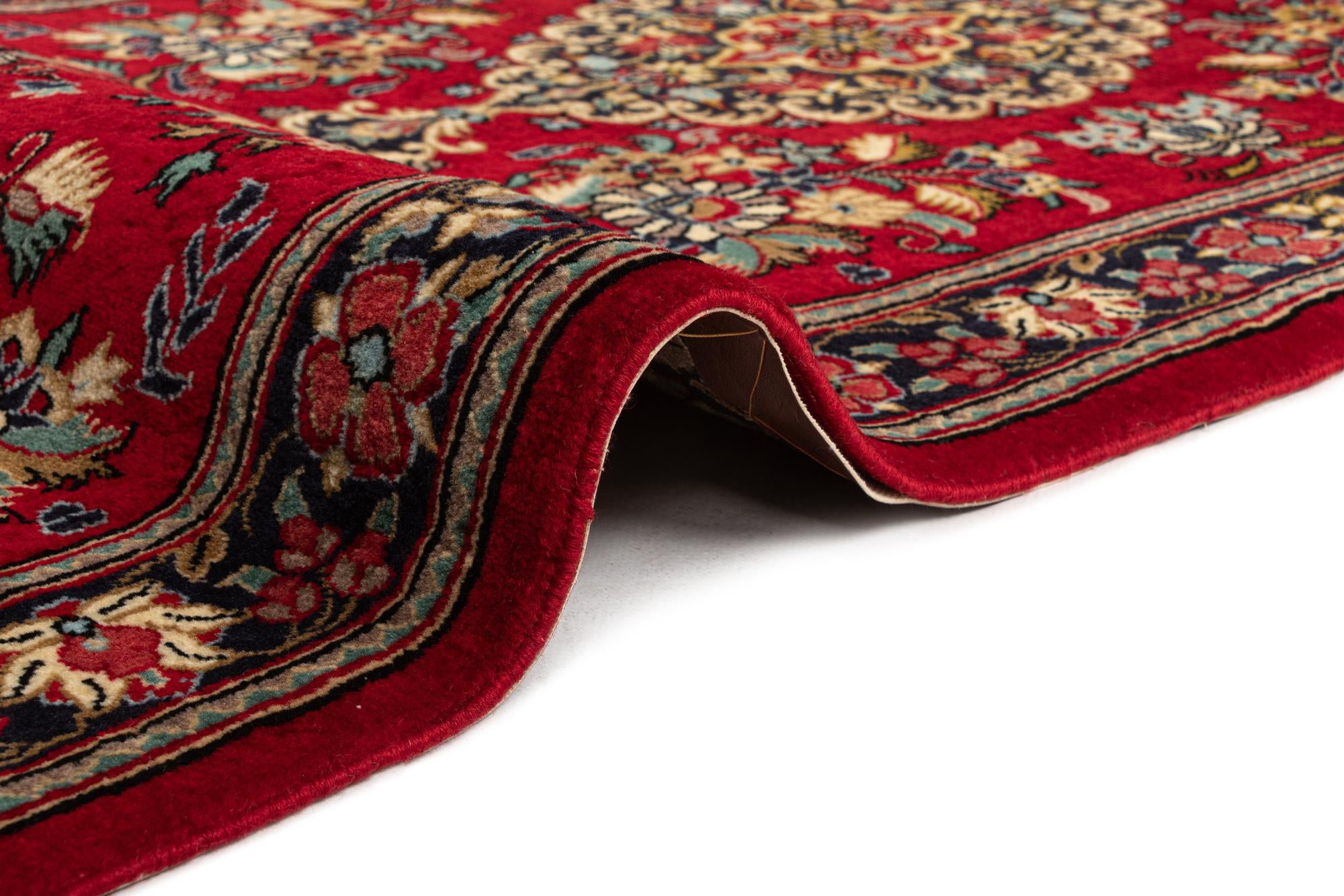 2' 9 x 6' 7 Hand Knotted Qom Persian Runner Rug