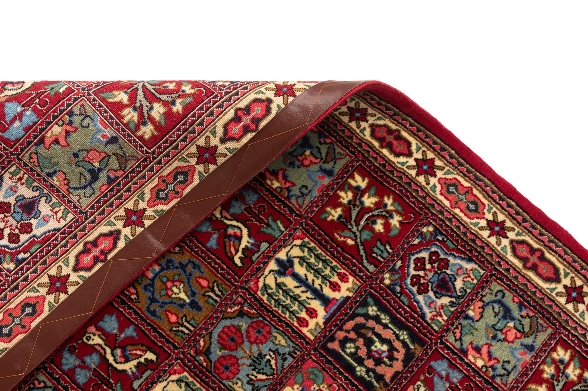 2' 6 x 6' 8 Hand Knotted Qom Persian Runner Rug