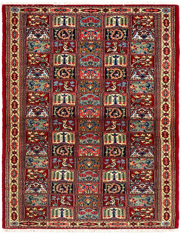 Detail image of 2' 6 x 6' 8 Hand Knotted Qom Persian Runner Rug