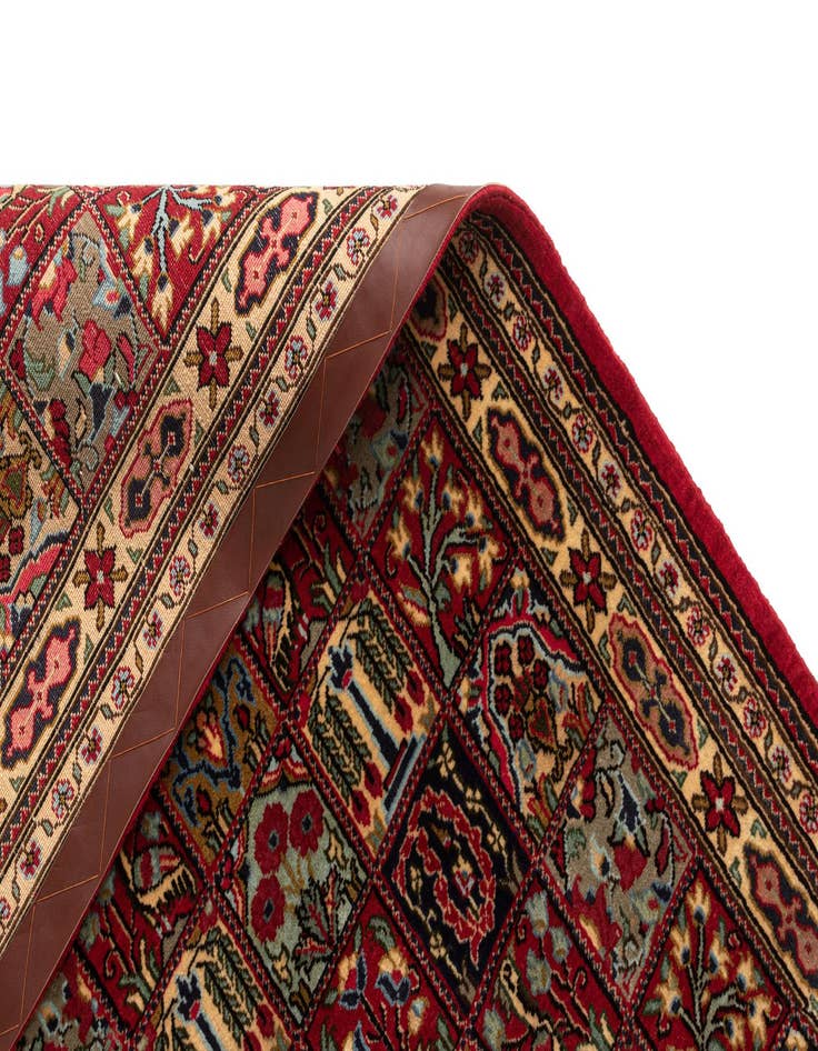 Detail image of 2' 7 x 6' 7  Hand Knotted Qom Persian Runner Rug