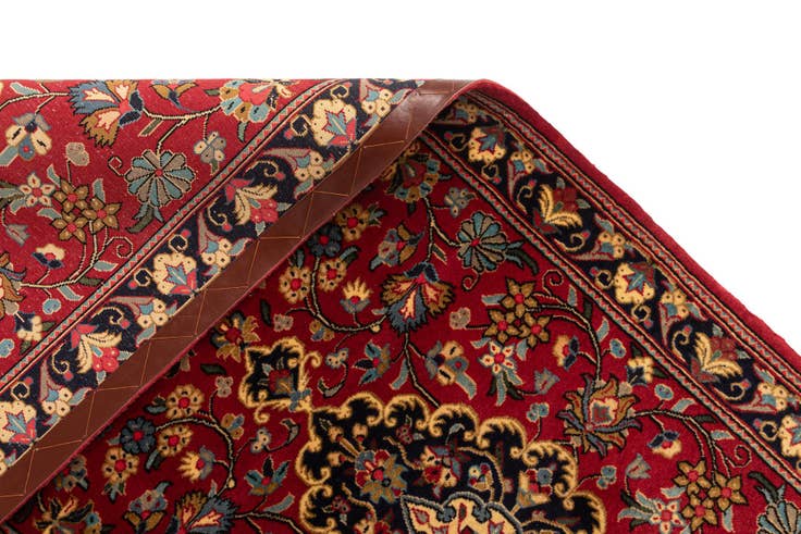 Detail image of 2' 7 x 6' 8 Hand Knotted Qom Persian Runner Rug