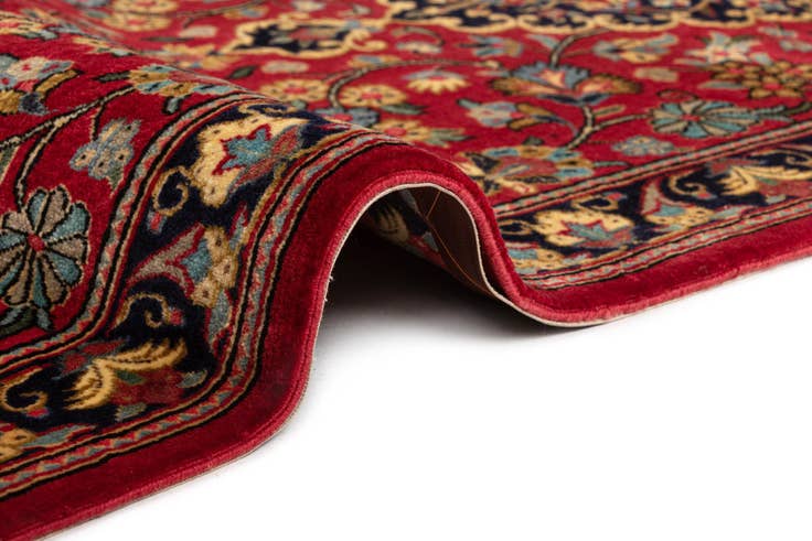 Detail image of 2' 7 x 6' 8 Hand Knotted Qom Persian Runner Rug