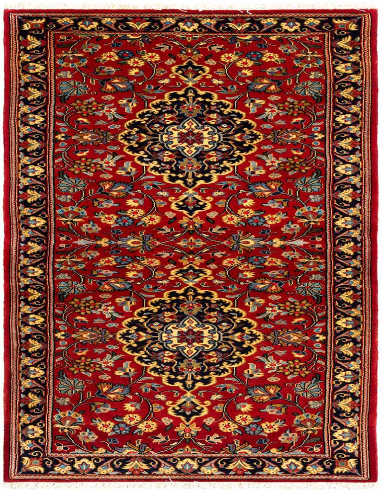 2' 7 x 6' 8 Hand Knotted Qom Persian Runner Rug