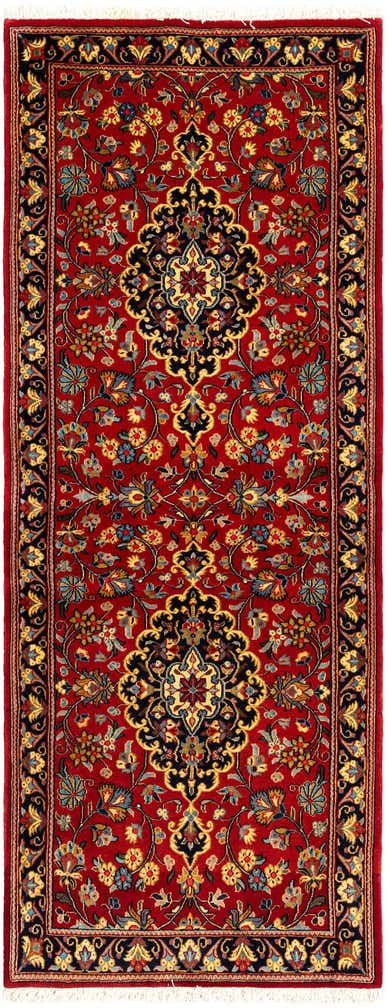 2' 7 x 6' 8 Hand Knotted Qom Persian Runner Rug