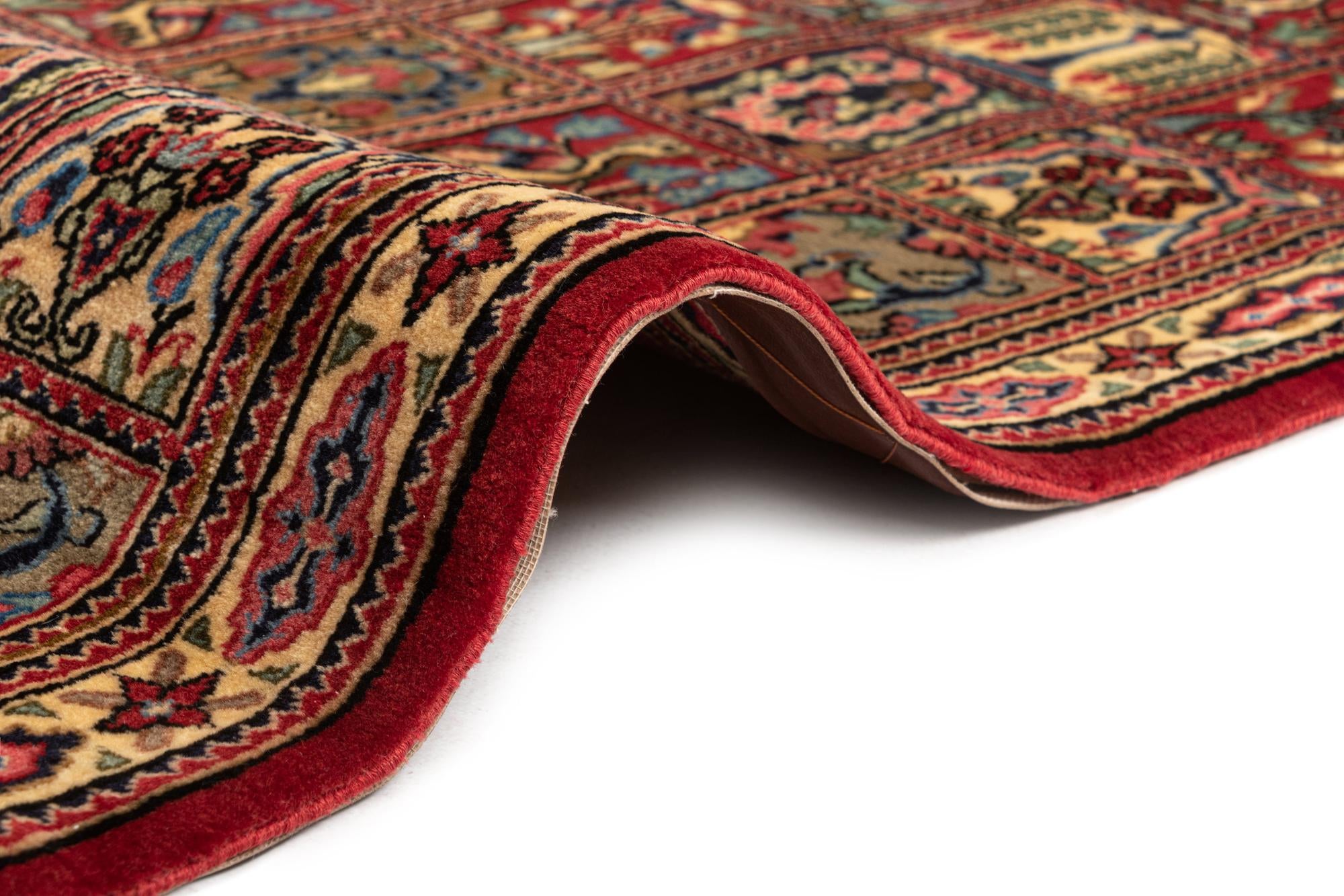 2' 6 x 6' 5 Hand Knotted Qom Persian Runner Rug