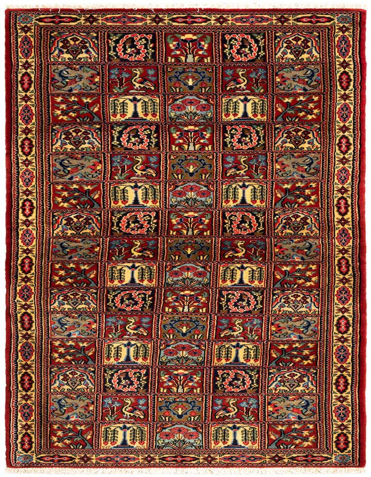 Primary image 2' 6 x 6' 5  Hand Knotted Qom Persian Runner Rug