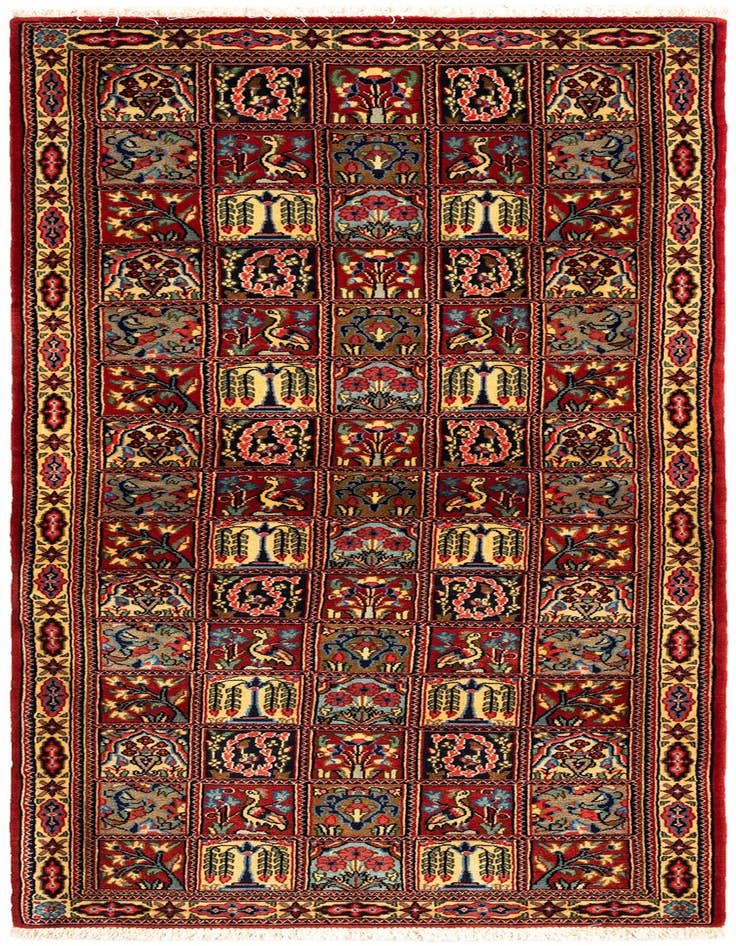 Detail image of 2' 6 x 6' 5 Hand Knotted Qom Persian Runner Rug