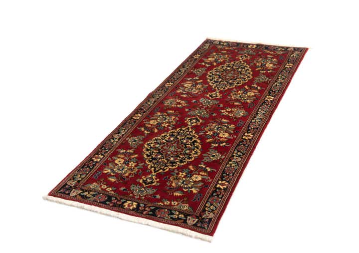 2' 7 x 6' 6 Hand Knotted Qom Persian Runner Rug