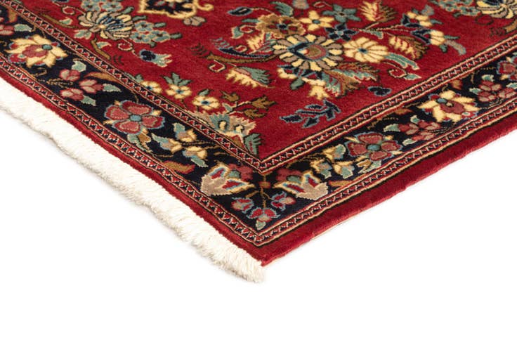 Detail image of 2' 7 x 6' 6 Hand Knotted Qom Persian Runner Rug
