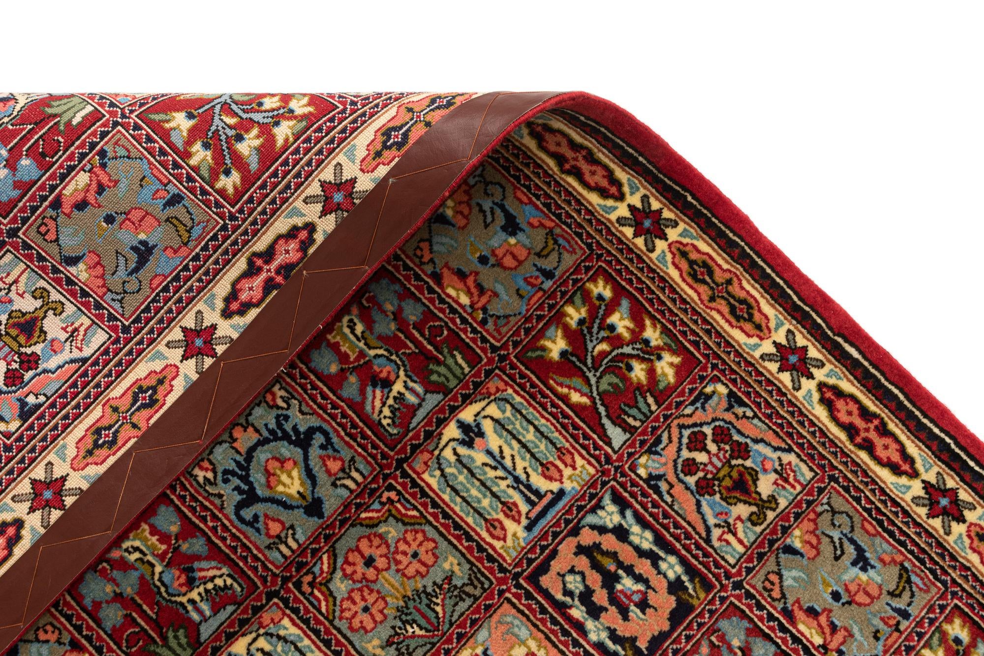 2' 6 x 6' 8 Hand Knotted Qom Persian Runner Rug