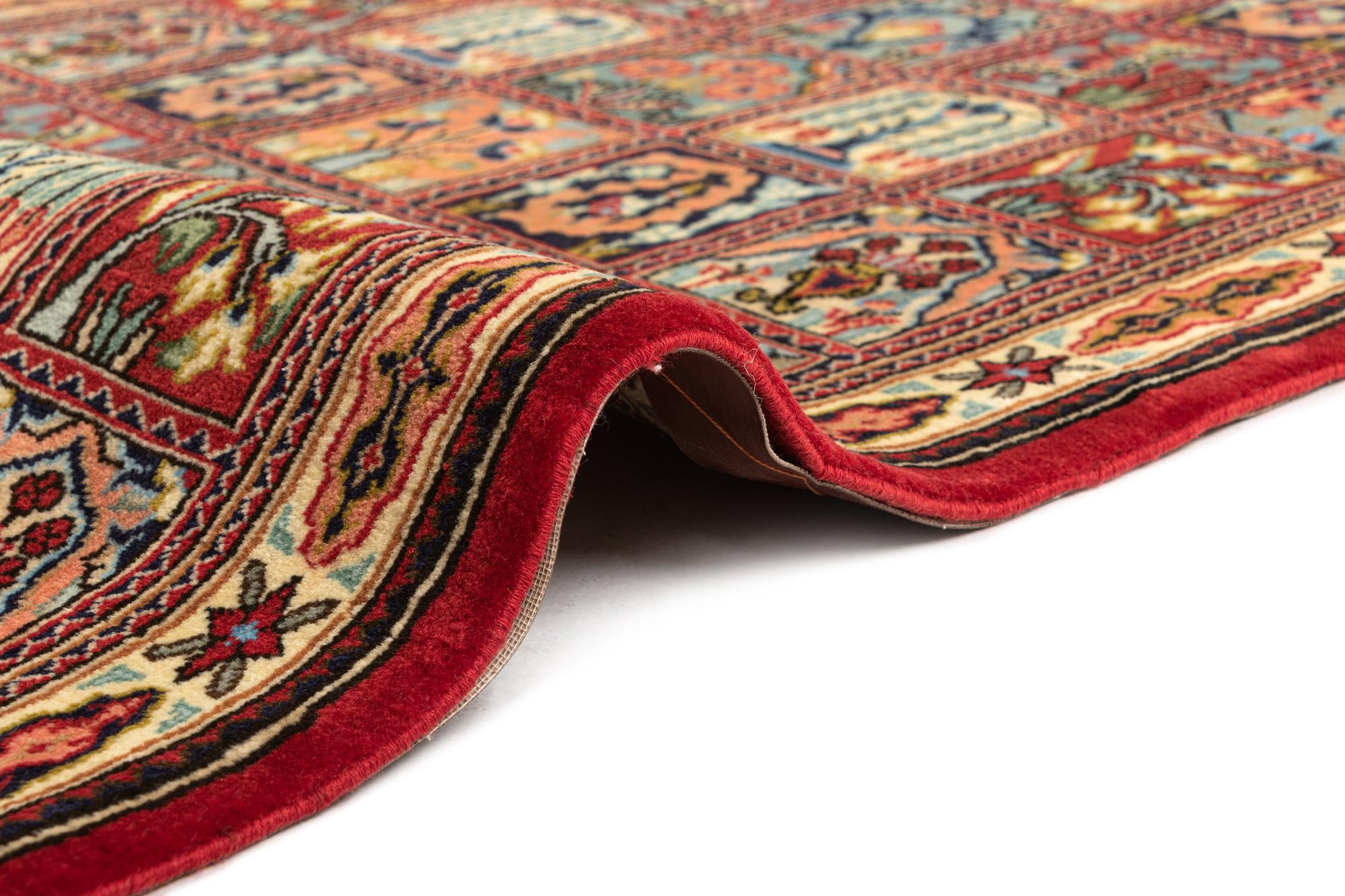 2' 6 x 6' 8 Hand Knotted Qom Persian Runner Rug