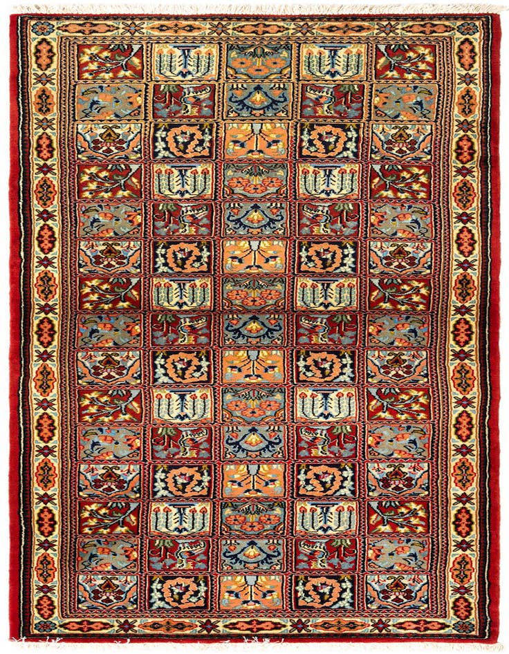 Detail image of 2' 6 x 6' 8 Hand Knotted Qom Persian Runner Rug