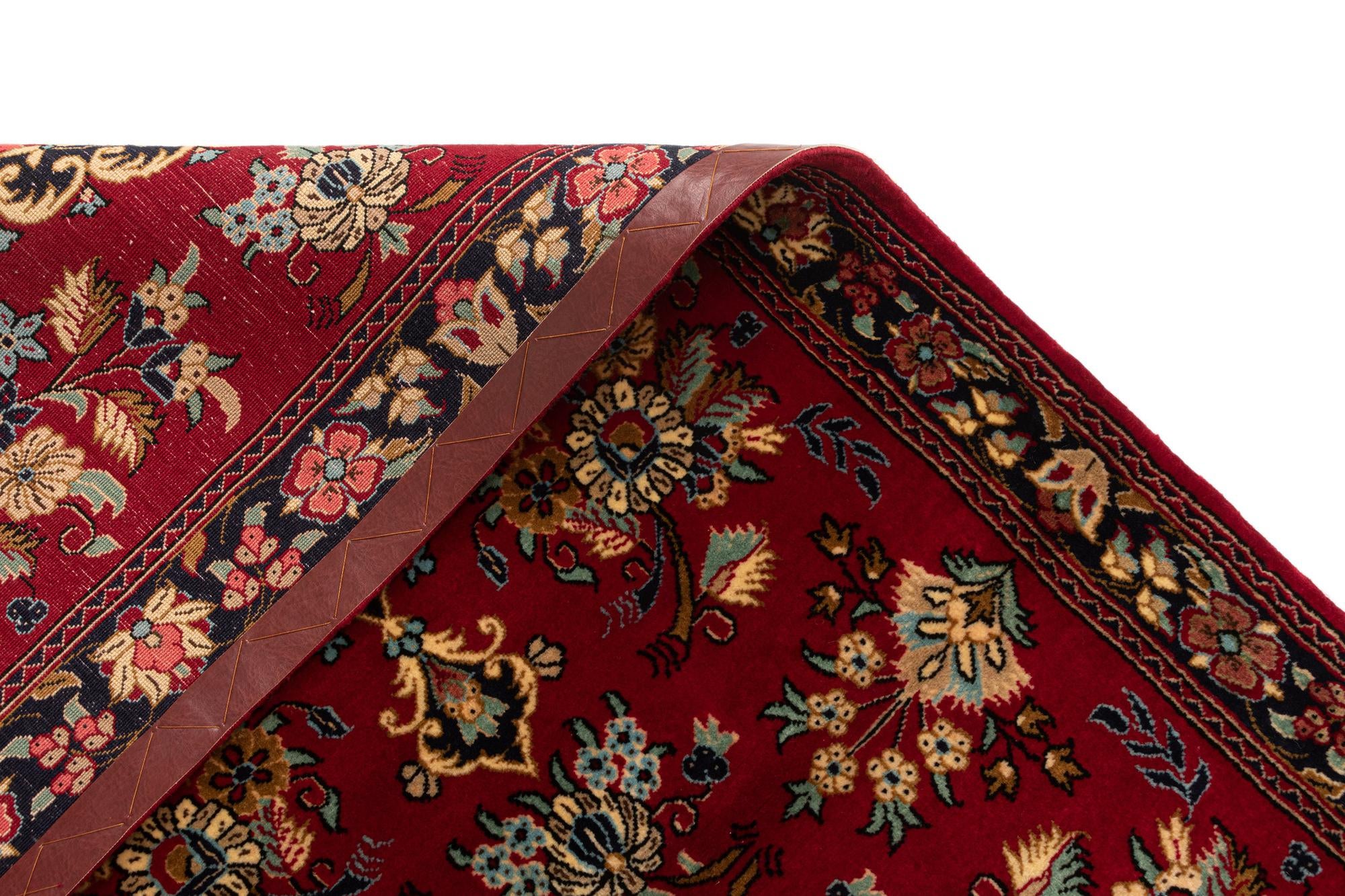 2' 7 x 7' 3 Hand Knotted Qom Persian Runner Rug