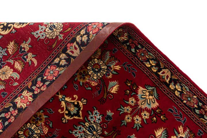 2' 7 x 7' 3 Hand Knotted Qom Persian Runner Rug