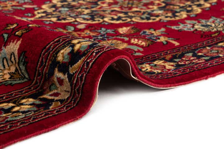 2' 7 x 7' 3 Hand Knotted Qom Persian Runner Rug