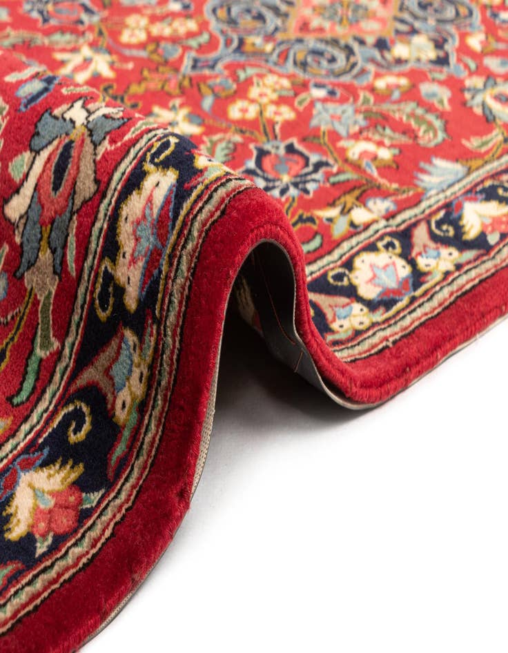 Detail image of 2' 7 x 6' 7  Hand Knotted Qom Persian Runner Rug