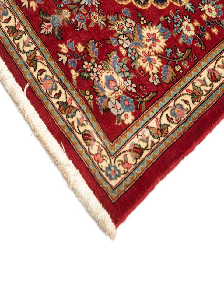 Detail image of 2' 6 x 7' 5  Hand Knotted Qom Persian Runner Rug