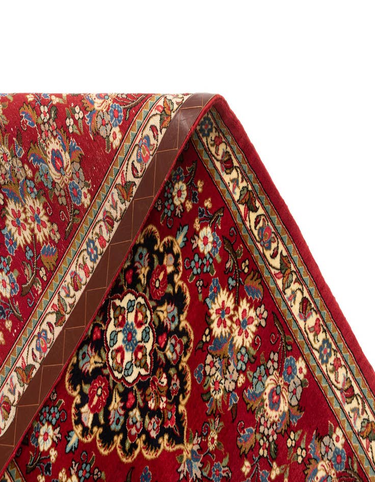 Detail image of 2' 6 x 7' 5  Hand Knotted Qom Persian Runner Rug