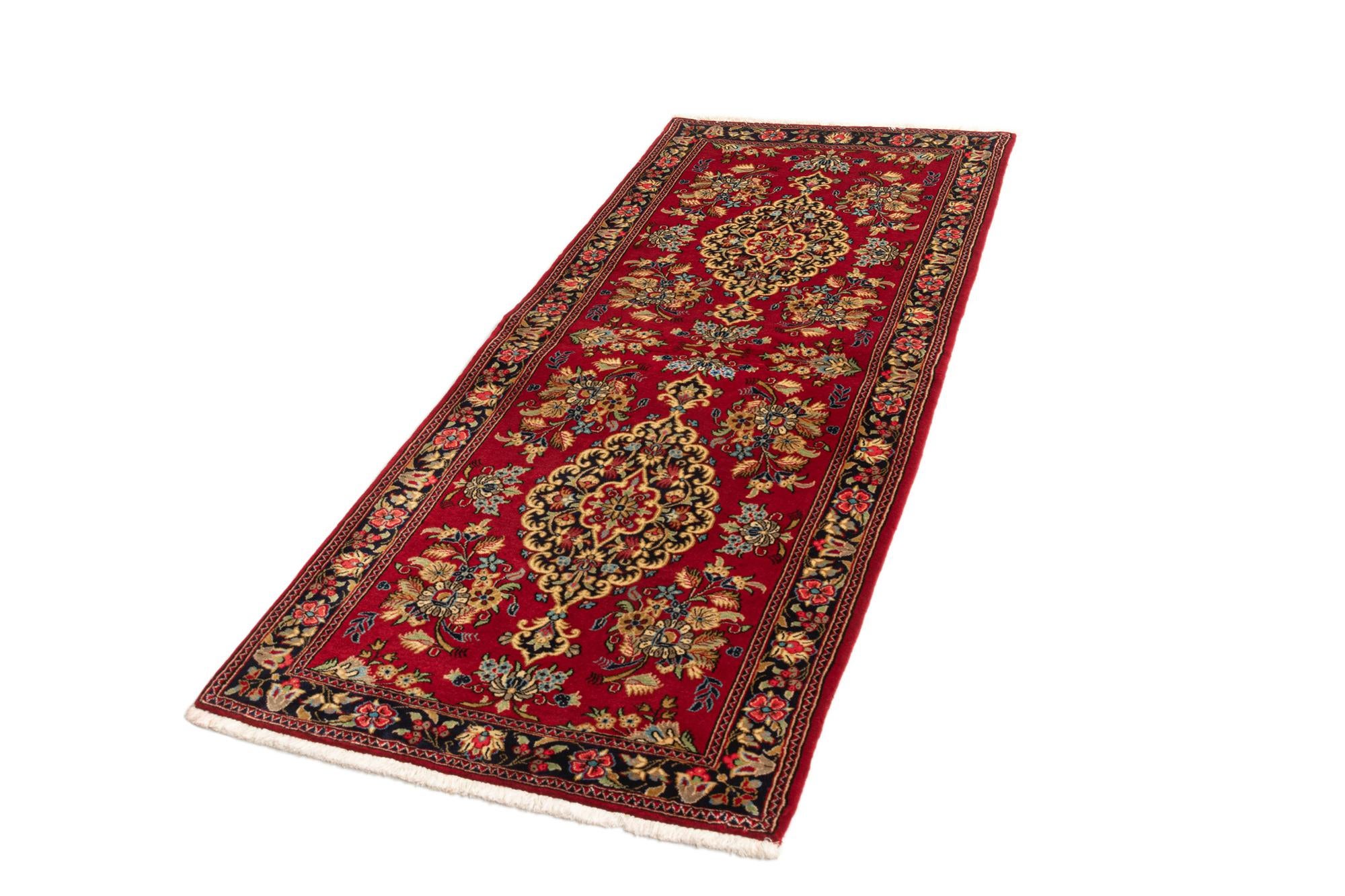2' 7 x 6' 4 Hand Knotted Qom Persian Runner Rug