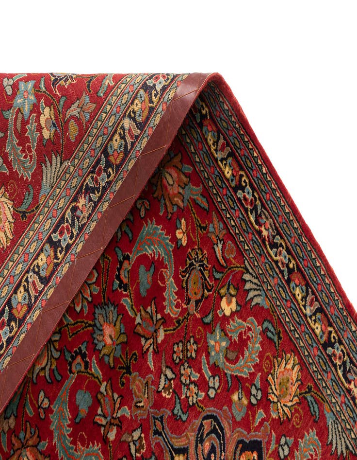 Detail image of 2' 7 x 6' 6  Hand Knotted Qom Persian Runner Rug