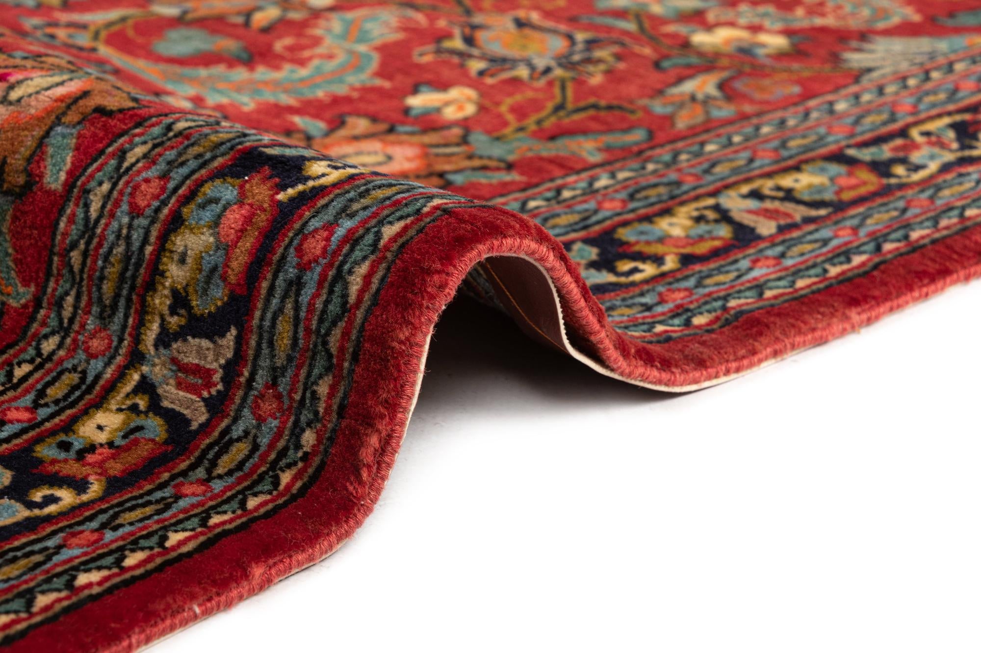 2' 7 x 6' 6 Hand Knotted Qom Persian Runner Rug