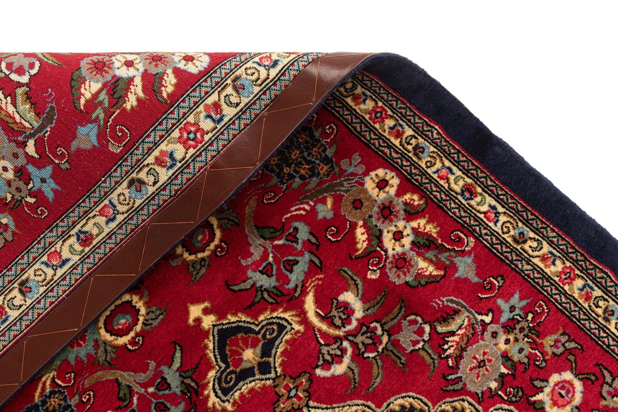 2' 7 x 6' 11 Hand Knotted Qom Persian Runner Rug