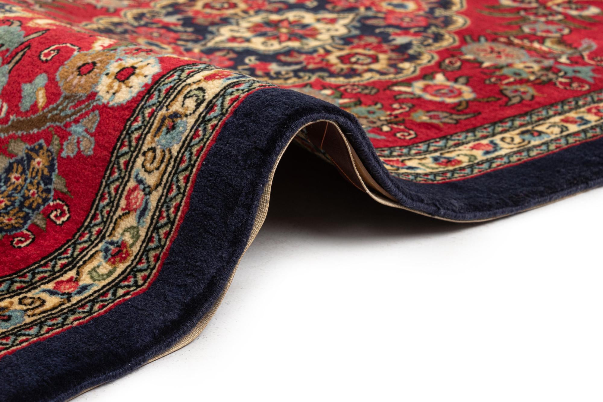 2' 7 x 6' 11 Hand Knotted Qom Persian Runner Rug