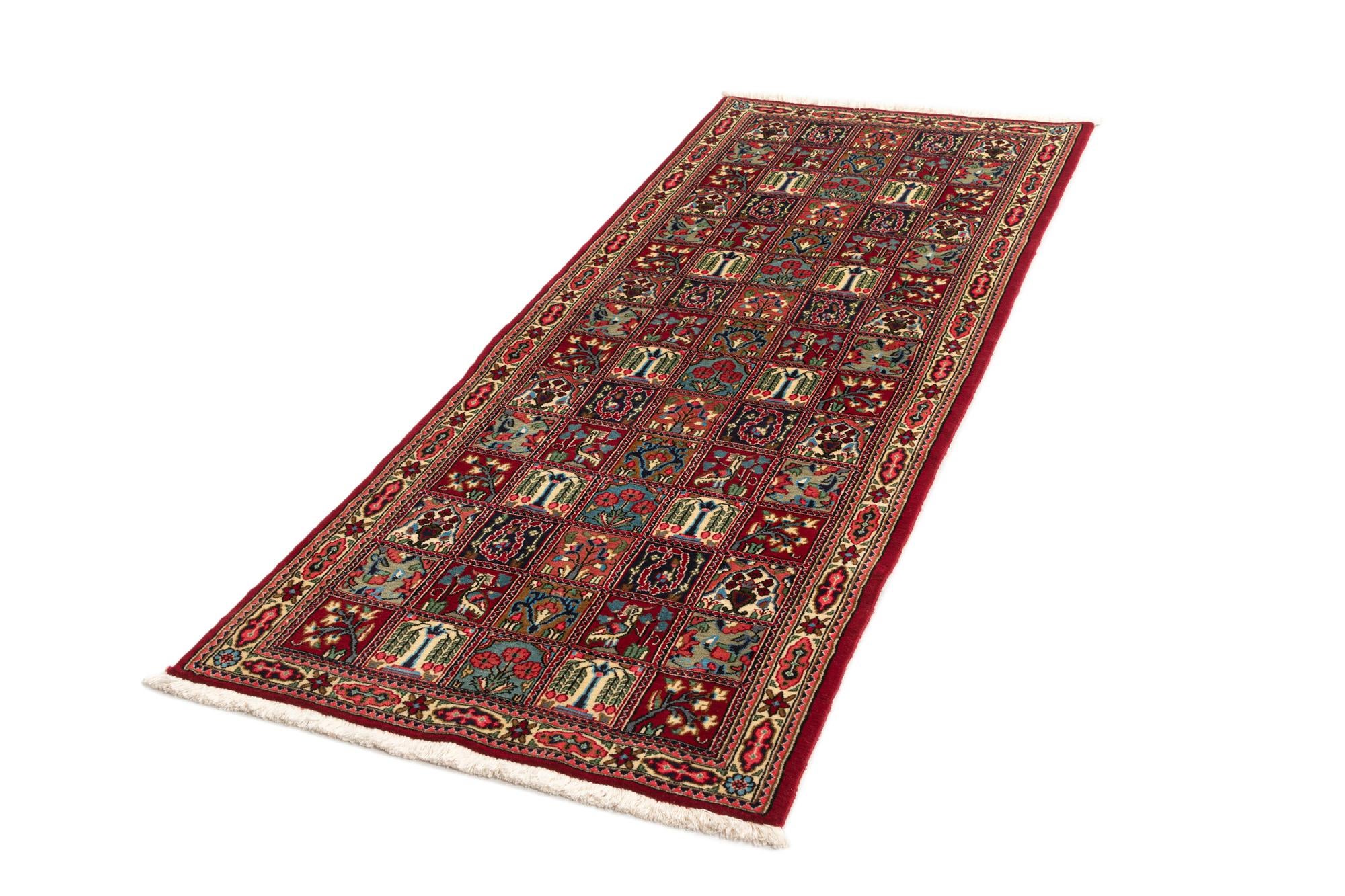 2' 7 x 6' 8 Hand Knotted Qom Persian Runner Rug