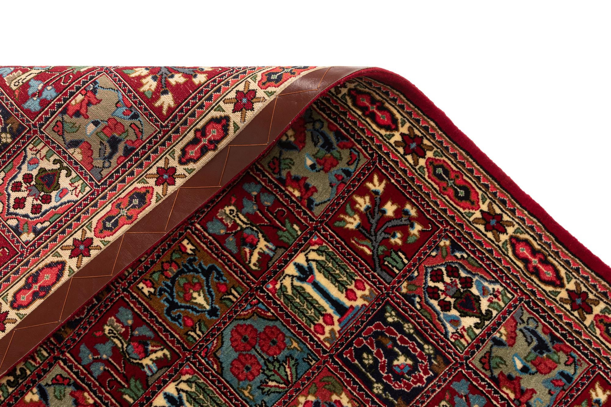2' 7 x 6' 8 Hand Knotted Qom Persian Runner Rug