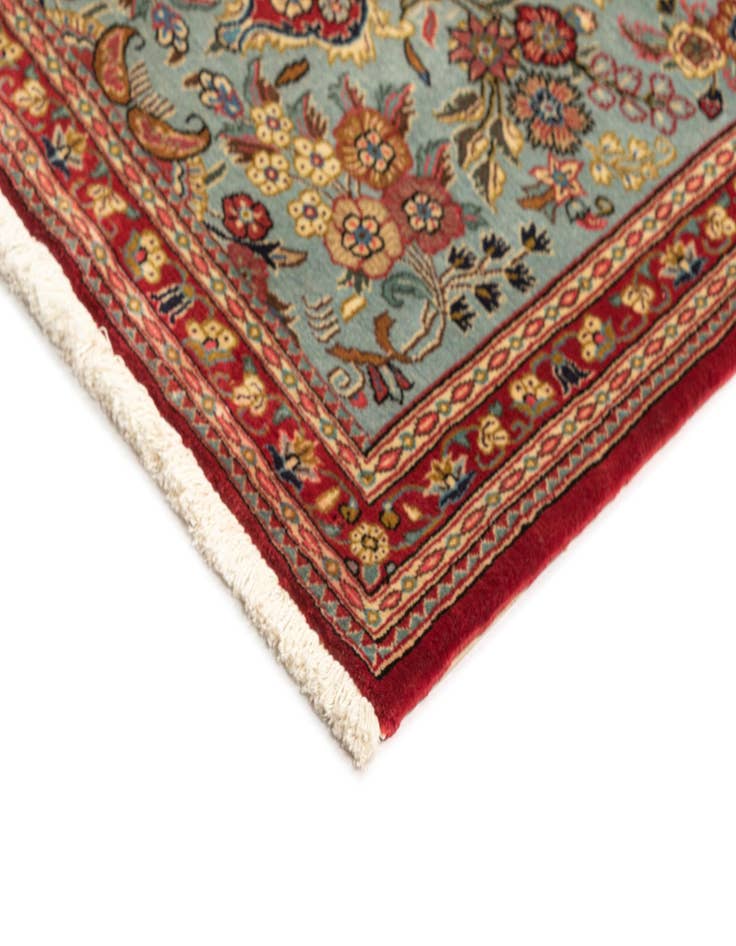 Detail image of 2' 7 x 7' 9  Hand Knotted Qom Persian Runner Rug